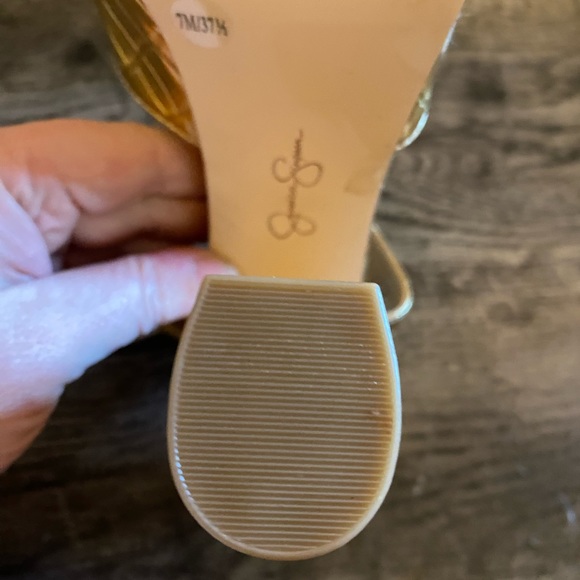 Gold Snakeskin Platform Shoes - Size 7- Jessica Simpson - Picture 3 of 6